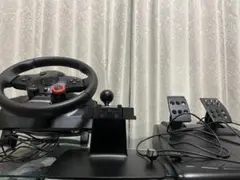 Logicool Driving Force GTハンドル,ペダル PC台おまけ