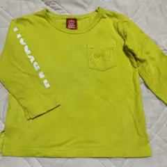 BABY DOLL 蛍光イエロー 長袖カットソー 100cm