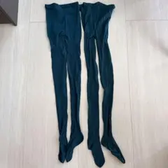 レディース　タイツ　ターコイズブルー