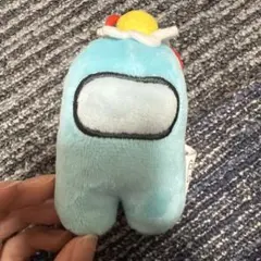 Among Us アモングアス 水色 ライトブルー ぬいぐるみ キーホルダー
