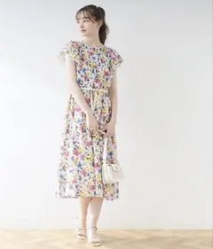 【超美品】COUTURE BROOCH♡サマーフラワープリントワンピースのサムネイル