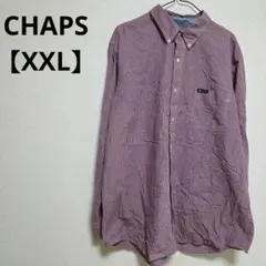 CHAPS 【XXL】チェック柄 イージーケアシャツ