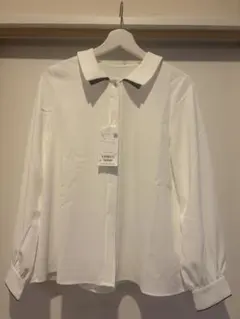 ROPE PICNIC ホワイト襟付きシャツ 長袖