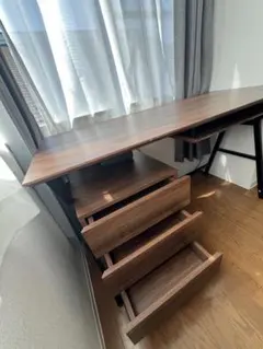 ダークブラウン パソコンデスク【ナフコツーワンスタイル】 - メルカリ