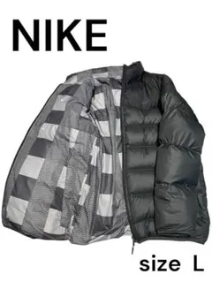 ナイキ　リバーシブル　ダウンジャケット L 肉厚　フィルパワー550