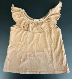 ZARA ブラウンフリルトップス95サイズ