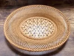 天然竹 編み籠 平籠 盛り籠