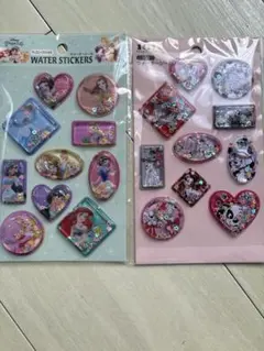 ディズニープリンセス ウォーターステッカー 2シートセット