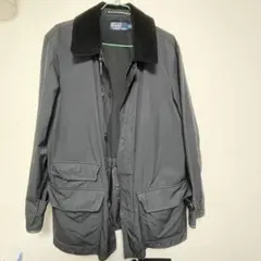 売り切り　ポロラルフローレン　ブラック ジャケット M 襟コーデュロイ