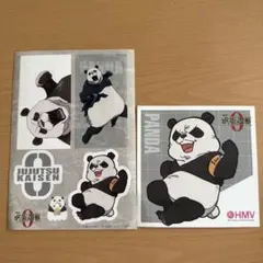 呪術廻戦 パンダ ステッカーとポストカードセット