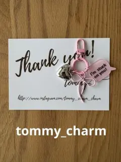 お買い得！No.1073 じゃらじゃらじゃら　ぷっくりハートとピンクリボン