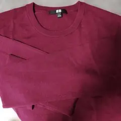 ユニクロ　 エクストラファインメリノクルーネックセーター　L