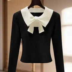 SHEIN セーター リボン トップス 襟