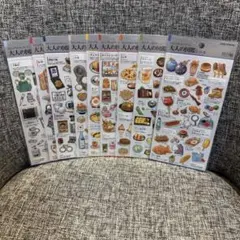 ビジュアルコレクション　カミオジャパン　大人の図鑑シール　9枚セット