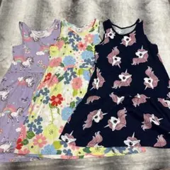 みー様専用　H&M キッズ　ワンピース　ノースリーブ　120 ユニコーン