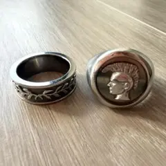 【専用】DIESEL リング 2点セット 16号 19号相当 新宿店購入