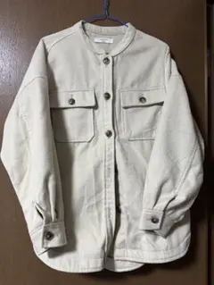 Samansa Mos2 blue アイボリー 長袖ジャケット