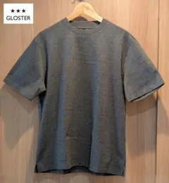 【美品】GLOSTER/グロスター クルーネック ジャケT 半袖 Tシャツ