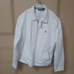 旧 タグ Polo by Ralph Lauren スウィングトップ 白