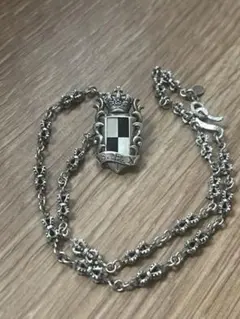 定価8.8万☆ジャスティンデイビス シールド・クラウンネックレス