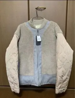 ボア　ブルゾン　ベージュ