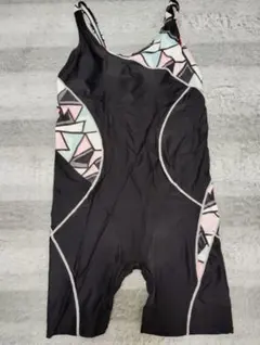 【匿名配送】オールインワン水着　タンクスーツ 幾何学模様　3XL ワンピース水着