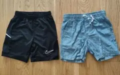 Nike 黒ハーフパンツ　GAPハーフパンツ セット
