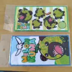 夕張　メロン熊　デザインハーフタオル　メロン・シマエナガ　2種類セット