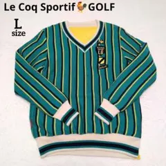 ルコックゴルフ 中綿 スニード リバーシブル 防風セーター Lサイズ