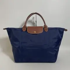 2603-255｜美品｜ロンシャン ル・プリアージュ トートバッグ ネイビー