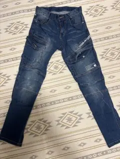 I'Z FRONTIER デニム カーゴパンツ WONDER-DED-FORCEのサムネイル