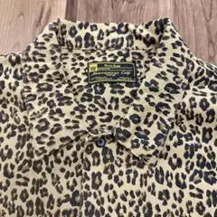 【アメ村購入】レオパード 総柄 半袖シャツ ヒョウ柄 ビッグシルエット　L