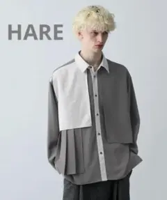 クルニ 24AW ダブルサテンバイカラーZIPシャツ soe マルニ stein 