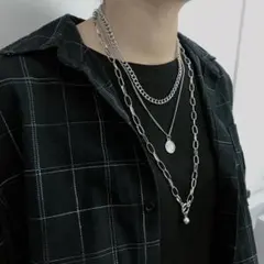 シルバー ユニセックス ペンダント ネックレス OT チェーン #C820-3