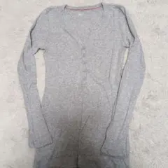 Gap グレー Vネック 長袖Tシャツ XS