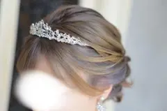 結婚式 ウェディング ティアラ 3点セット