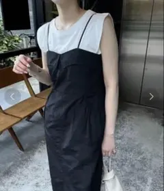 CAPRICIEUX LE'MAGE/ウエスト切替キャミワンピース