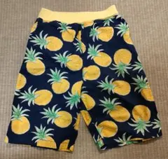パイナップル柄ショートパンツハーフパンツ100センチ
