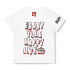 新品未使用【ベビードール】90cm チェックロゴ王冠半袖Ｔシャツ
