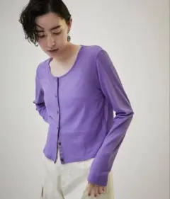 【タグ付き未使用】SALON adam et ropé KINANカーディガンのサムネイル