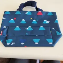 新品！富士山柄小型トートバッグ