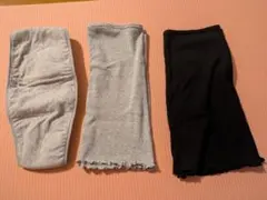 犬印本舗 オーガニックコットン妊婦帯セット(グレー)＋妊婦巻(ブラック)