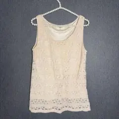 NATURAL BEAUTY BASIC レース オフホワイト M ノースリーブのサムネイル