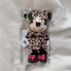 ディズニー　ミニー　ヒョウ柄　ぬいぐるみチャーム　レオパード柄　 顔厳選
