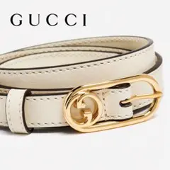 新品✨️【最終値下げ】GUCCI アイボリー GGバックル ベルト