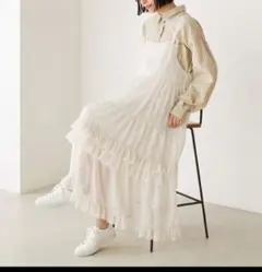 新品　forksy. ティアードフリルワンピース フォルクシー