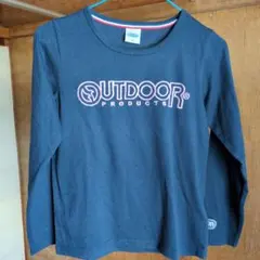OUTDOOR PRODUCTS 女児長袖Tシャツ 150 ネイビー