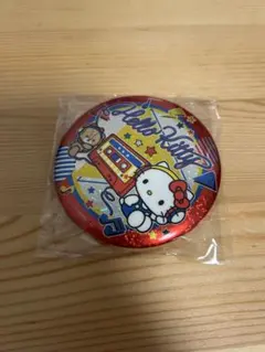 サンリオキャラクターズ　キラキラBIG缶バッジ2 ハローキティ