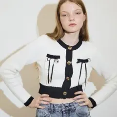 epine Piping Ribbon Cardigan