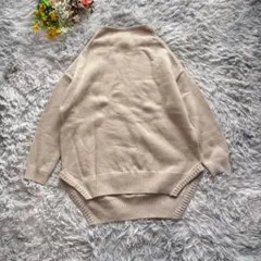 アイテムズ　アーバンリサーチ　ニット　セーター　【F】　ベージュ　オーバーサイズ